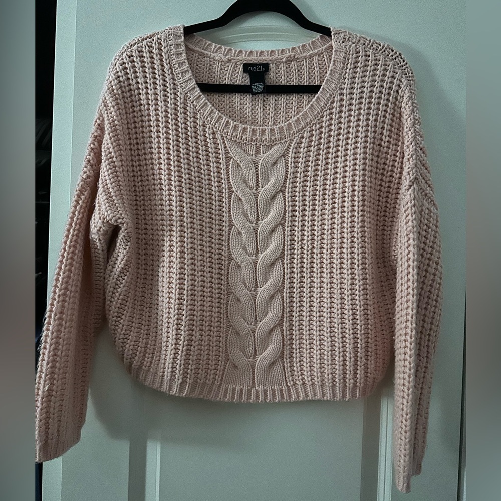 S Rue 21 Pink Knit Sweater